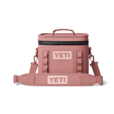 Hopper Flip 8 Soft Cooler in Sandstone Pink.